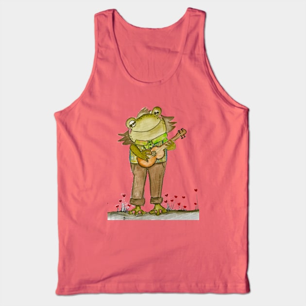 Frog musician Tank Top by Love Gives Art